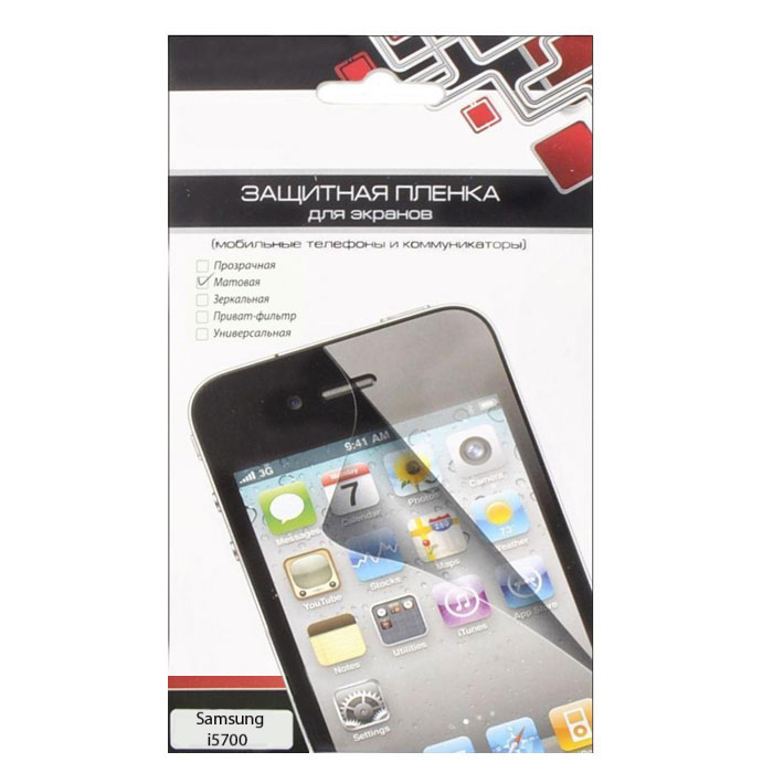 Liberty Project защитная пленка для Samsung i5700, матоваяCD020622 Liberty Project защитная пленка для Samsung i5700, матоваяCD020622Защитная пленка Liberty Project предназначена для защиты поверхности экрана Samsung i5700, а также частей корпуса цифрового устройства от царапин, потертостей, отпечатков пальцев и прочих следов механического воздействия. Данная защитная пленка не снижает чувствительности на нажатие. На защитной пленке есть все технологические отверстия. Потребительские свойства и эргономика сенсорного экрана при этом не ухудшаются.
