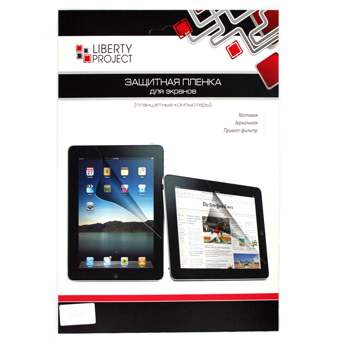 Liberty Project защитная пленка для Samsung P7300/P7320, прозрачнаяCD121851 Liberty Project защитная пленка для Samsung P7300/P7320, прозрачнаяCD121851Защитная пленка Liberty Project предназначена для защиты поверхности экрана, а также частей корпуса Samsung P7300/P7320 от царапин, потертостей, отпечатков пальцев и прочих следов механического воздействия.