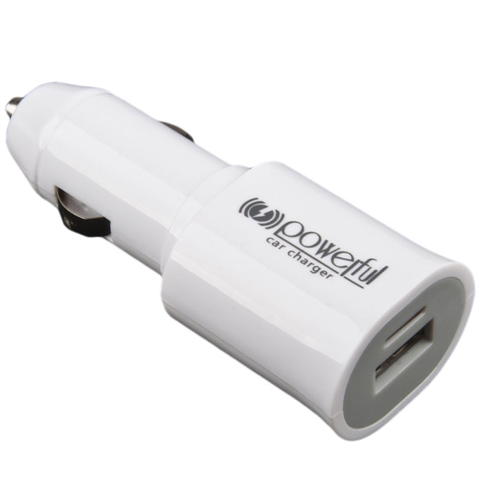 Powerful Car Charger, White автомобильное ЗУR0001390 Powerful Car Charger, White автомобильное ЗУR0001390Автомобильное зарядное устройство Powerful Car Charger для смартфонов, планшетных ПК и совместимых устройств.