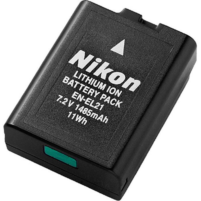 Nikon EN-EL21 аккумулятор для фотокамерыVFB11301 Nikon EN-EL21 аккумулятор для фотокамерыVFB11301Литий-ионная аккумуляторная батарея Nikon EN-EL21 большой емкости для использования с определенными моделями фотокамер Nikon 1. Зарядку этой аккумуляторной батареи можно осуществлять с помощью совместимого зарядного устройства.