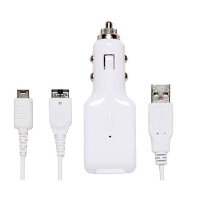 In-Car USB ChargeCable, зарядный кабель для Nintendo DS LightSM002185 In-Car USB ChargeCable, зарядный кабель для Nintendo DS LightSM002185Комплект для зарядки игровой приставки Nintendo DS Lite от автомобильного прикуривателя или разъема USB компьютера.В комплект идет кабель с выходными коннекторами для Nintendo DS Light.