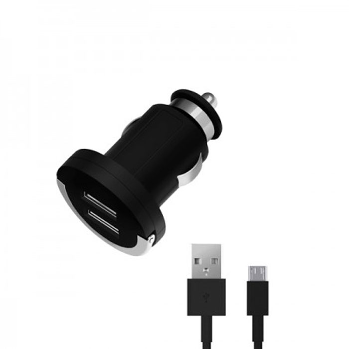 Deppa Ultra Duo microUSB 2.1А, Black автомобильное ЗУ + дата-кабель11206 Deppa Ultra Duo microUSB 2.1А, Black автомобильное ЗУ + дата-кабель11206Зарядное устройство Deppa Ultra Duo microUSB 2.1А предназначено для заряда батареи мобильных телефонов, смартфонов и других цифровых устройств через USB от бортовой сети автомобиля. Два порта USB позволят заряжать два девайса одновременно. В комплект входит кабель microUSB.Выходной ток: USB 1 - 2.1А, USB 2 - 1A
