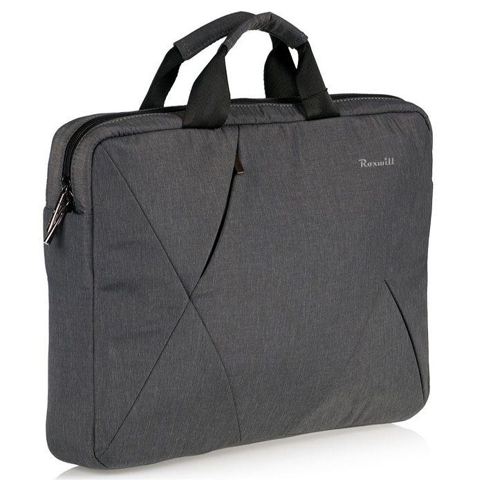 Roxwill DB50, Dark Grey cумка для ноутбука 15.4DB50 dark grey Roxwill DB50, Dark Grey cумка для ноутбука 15.4DB50 dark greyСумка Roxwill DB50 для ноутбуков до 15.4. Основной материал - высококачественный нейлон, который надежно защитит содержимое от пыли, влаги и царапин. Для защиты от ударов сумка имеет подкладку из синтетического материала. Имеет несколько карманов для аксессуаров и отдел для документов.Двойная застежка молния для удобного доступа к ноутбуку. Дно и бока кармана для ноутбука усилены материалом Memory Form для защиты ноутбука от случайных ударов.Сумка дополнена плечевым ремнем регулируемой длины. На внешней задней стороне - карман на застежке-молнии.