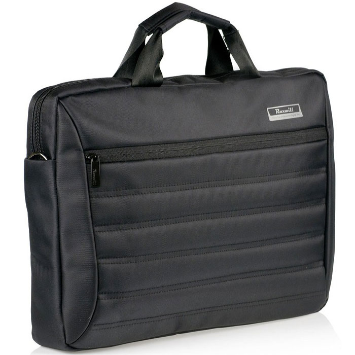 Roxwill DC60, Black cумка для ноутбука 15.6DC60 black Roxwill DC60, Black cумка для ноутбука 15.6DC60 blackСумка Roxwill DC60 для ноутбуков диагональю до 15.6. Основной материал - высококачественный нейлон, который надежно защитит содержимое от пыли, влаги и царапин. Для защиты от ударов сумка имеет подкладку из синтетического материала. Имеет несколько карманов для аксессуаров и отдел для документов, а также два внешних кармана.Двойная застежка молния для удобного доступа к ноутбукуМеталлическая фурнитураРегулируемый съемный плечевой ремень.Крепление на багажную сумку-тележку