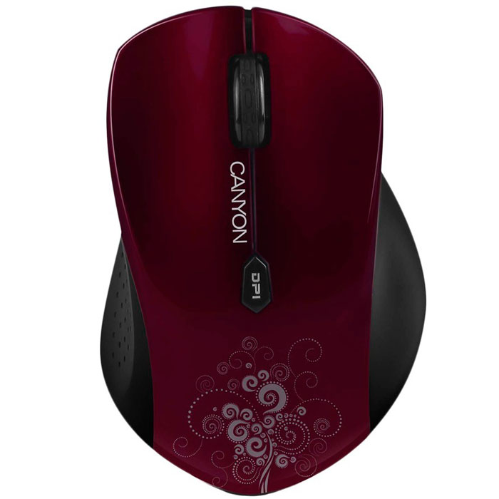 Canyon CNS-CMSW4, Red мышьCNS-CMSW4R Canyon CNS-CMSW4, Red мышьCNS-CMSW4RБеспроводная мышь Canyon CNS CMSW4 имеет стильный дизайн и оснащена шестью клавишами и колесом прокрутки. Подключается к компьютеру при помощи миниатюрного радиоприемника. Разрешение оптического сенсора регулируется в диапазоне от 800 до 1280 dpi. Мышь приятно лежит в руке, имеет бархатистую поверхность.