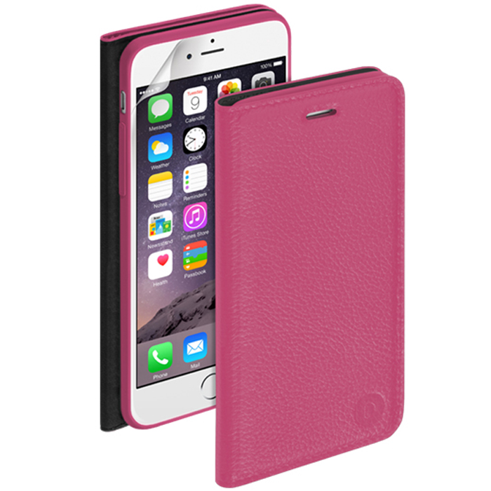 Deppa Wallet Cover чехол для Apple iPhone 6, Fuchsia84065 Deppa Wallet Cover чехол для Apple iPhone 6, Fuchsia84065Чехол Deppa Wallet Cover для iPhone 6 предназначен для защиты корпуса смартфона от механических повреждений и царапин в процессе эксплуатации. Имеется свободный доступ ко всем разъемам и кнопкам устройства. В комплект также входит защитная пленка из трехслойного японского материала PET.
