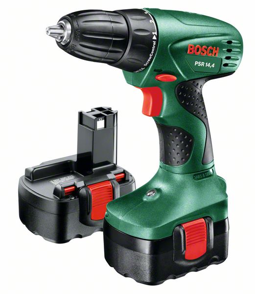 Шуруповерт Bosch PSR 14.4 06039554210603955421 Шуруповерт Bosch PSR 14.4 06039554210603955421Инструмент предназначен для работы с винтами и шурупами, а также для сверления отверстий в дереве, керамике, пластмассах и металле. Это бытовая модель, не рассчитанная на чрезмерные нагрузки.К преимуществам модели относятся:2 вида регулировок (крутящего момента и количества оборотов) – для наиболее точной работы;отличная производительность при работе с крепежом (крутящий момент до 28 Нм);удобный хват и удачная развесовка;патрон типа БЗП с фиксацией шпинделя Auto-Lock – для упрощенной смены насадок;наличие светодиодов для подсвечивания рабочей зоны.В качестве источника питания используется никель-кадмиевая батарея. При соблюдении правильного режима зарядки аккумулятор этого типа прослужит вам долгое время.Время заряда аккумулятора: 3 часа.
