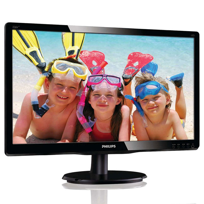 Philips 226V4LAB (00/01), Black монитор226V4LAB Philips 226V4LAB (00/01), Black монитор226V4LABОцените яркое и реалистичное светодиодное LED-изображение и стильный глянцевый корпус монитора Philips 226V4LAB с функцией SmartControl Lite и стерео звуком.Светодиодная LED-технология для ярких цветов:Белые светодиоды - это устройства, достигающие предельной яркости за меньшее время. Светодиоды не содержат ртути, что обеспечивает экологичный производственный процесс и утилизацию. Светодиоды позволяют лучше регулировать яркость подсветки ЖК-дисплея, обеспечивая превосходный коэффициент контрастности. Кроме того, их отличает великолепная цветопередача, благодаря одинаковой яркости по всему экрану.Простая настройка с помощью SmartControl Lite:SmartControl Lite - программное обеспечение нового поколения для управления монитором с поддержкой 3D изображения. Графический интерфейс позволяет пользователю выполнять тонкую настройку различных параметров монитора, таких как Цвет, Яркость, Калибровка экрана, Multi-media, Управление идентификатором и т. д. с помощью мыши.SmartContrast: для насыщенных оттенков черного:SmartContrast - технология Philips, которая анализирует отображаемый контент и автоматически настраивает цвета и интенсивность подсветки для динамичного улучшения контраста. Тем самым обеспечивается оптимальный уровень контрастности и наилучшее качество цифрового изображения, а также большая насыщенность темных оттенков, что особенно важно во время игр. При выборе экономичного режима уровень контрастности регулируется, а подсветка настраивается для оптимальной работы со стандартными офисными приложениями и экономии электроэнергии.16:9 Full HD:ЖК-дисплей Full HD имеет разрешение 1920x1080р - самое высокое из всех разрешений HD-источников, обеспечивающее изображение наилучшего качества. Это настоящий дисплей будущего, который может принимать сигналы с разрешением 1080р со всех источников, включая самые современные, такие как Blu-ray и современные игровые приставки HD. Значительно улучшенная обработка сигнала позволяет поддерживать его более высокое качество и разрешение. Все это создает великолепное изображение с прогрессивной разверткой без мерцания и потрясающими цветами и яркостью.