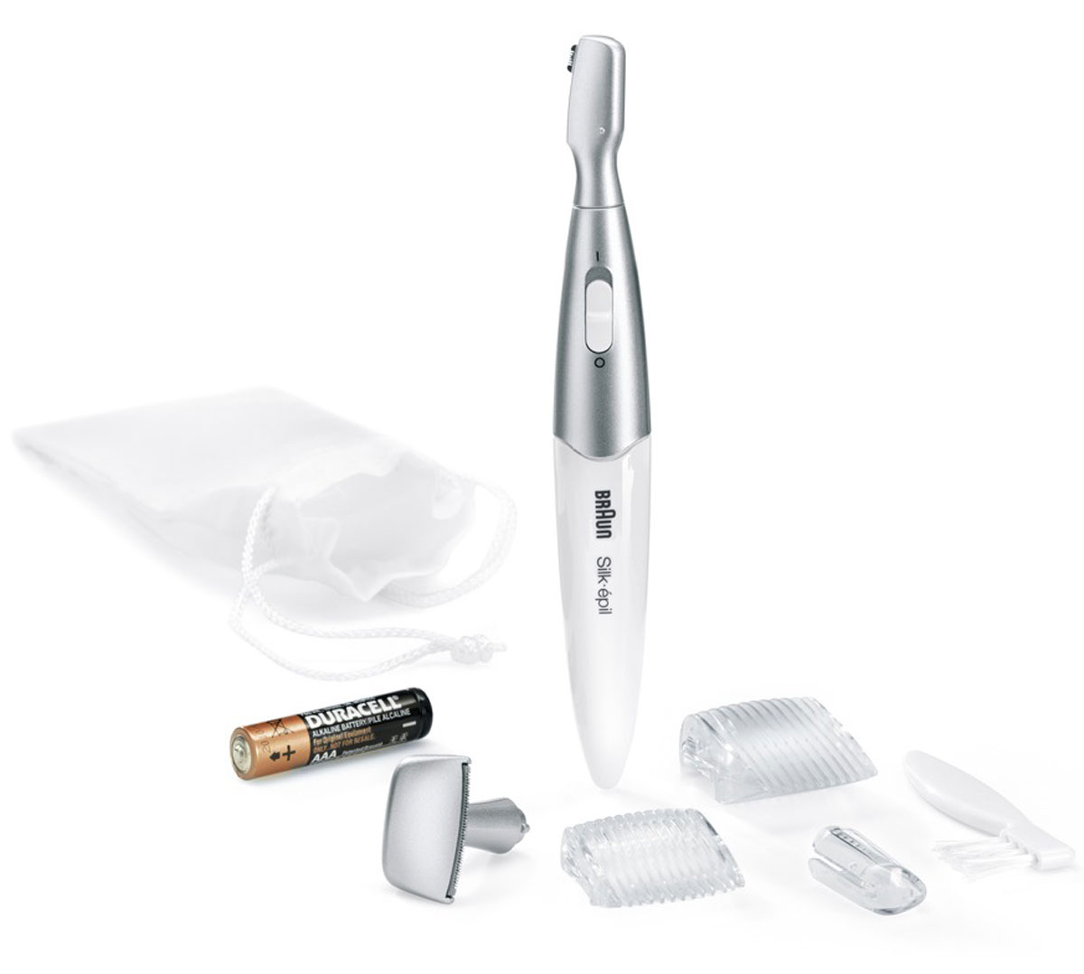 Braun Silk-EpilFG 1100 электрический триммер5363 Braun Silk-EpilFG 1100 электрический триммер5363Braun Silk-EpilFG 1100 - стайлер для линии бикини. Головка для точечного удаления волосПредназначена для точного и деликатного придания формы. Он работает как шариковая ручка, позволяя выводить прекрасный рисунок.Компактная головка для бритья зоны бикиниДля создания четких линий, форм и контуров. Простор для творчества.2 гребня для стрижкиПодравнивание волос до равномерной длины — 5 или 8 мм.Ни одна насадка электробритвы не причинит вреда коже, поэтому её можно использовать без дополнительных гелей и кремов. С помощью данного режима процесс бриться становится быстрее и комфортнее.