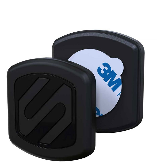 Scosche MagicMount Surface (MAGFMI) автомобильный держатель для смартфона3403805 Scosche MagicMount Surface (MAGFMI) автомобильный держатель для смартфона3403805Scosche MagicMount Surface — это инновационный универсальный автомобильный держатель, который очень надежно зафиксирует ваш смартфон за счет магнитной пластины. Инновационность данного метода также заключается в том, что держатель не имеет громоздкого “стакана” и совместим с любыми чехлами.Закрепите одну из двух тонких пластин под крышкой аккумулятора вашего гаджета или между чехлом и задней панелью. Теперь вам достаточно просто прислонить телефон к MagicMount Surface и готово! Менять положение телефона также легко благодаря поворотному механизму держателя и отсутствию жесткого крепления на устройстве.