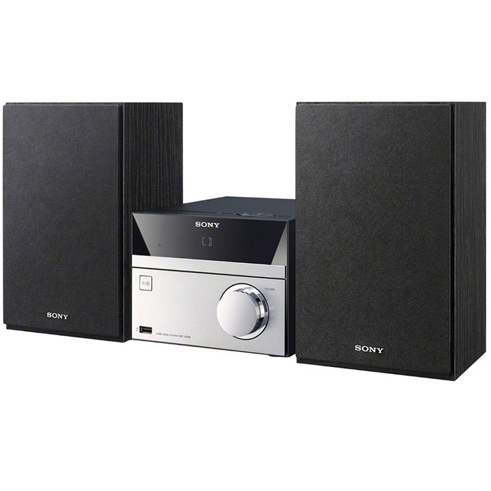 Sony CMT-S20 микросистемаCMTS20.RU1 Sony CMT-S20 микросистемаCMTS20.RU1Аудиосистема Sony CMT-S20 поддержкой CD, FM-радио и портами USB.С помощью USB-порта или аудиовхода к аудиосистеме можно подключить смартфон, ноутбук, MP3-плеер или карту памяти с любимыми песнями.2 динамика мощностью 5 Вт обеспечивают точное и насыщенное звучание каждой ноты ваших любимых песен.С помощью цифрового DAB-радио вы можете с легкостью настроиться на множество радиостанций.Элегантная и компактная аудиосистема идеально подходит для небольшого помещения, например, кухни или кабинета.С функцией Bass Boost Вам обеспечено резонирующее и насыщенное звучание басов в музыке любого жанра от классического фанка до дабстепа.Подзарядите свой смартфон или цифровой музыкальный плеер, подключив его с помощью USB-кабеля.С мощью удобного пульта дистанционного управления можно выбрать нужную композицию или регулировать громкость, не вставая с кресла. FM радиопиемникс поддержкой RDSДиапазон FM: 87.5 - 108 МГц FM радиопиемникс поддержкой RDSДиапазон FM: 87.5 - 108 МГц