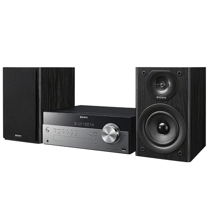 Sony CMT-SBT100 микросистемаCMTSBT100.RU1 Sony CMT-SBT100 микросистемаCMTSBT100.RU1Забудьте о проводах – теперь музыку можно передавать в аудиосистему прямо с вашего смартфона. При помощи беспроводной технологии NFC Bluetooth ваши любимые песни будут звучать с мощностью 50 Вт. Аудиосистема также оснащена CD-проигрывателем, чтобы вы могли наслаждаться хитами из вашей коллекции CD-дисков.Все, что нужно — одно касание:Больше нет необходимости возиться с проводами. Просто прикоснитесь своим NFC-смартфоном или планшетным компьютером к звуковой системе, чтобы насладиться богатым звучанием любимых мелодий.Максимум звука:Почувствуйте, как звук в 50 Вт заполняет все пространство, услышьте чистоту высоких тонов благодаря встроенному цифровому усилителю S-Master R и мощность глубоких басов благодаря двухполосным динамикам с фазоинвертером.Технология беспроводного подключения Bluetooth:Проигрывайте музыку прямо с устройства, поддерживающего беспроводную связь Bluetooth.Вход USB:Для мгновенного начала воспроизведения подсоедините Ваш mp3-проигрыватель или ноутбук при помощи порта USB.Тюнер FM/AM:Подключитесь, чтобы не пропустить новый выпуск программы с любимым диджеем. Радиоприемник: AM, FM (с поддержкой RDS)Память тюнера: 30 станций