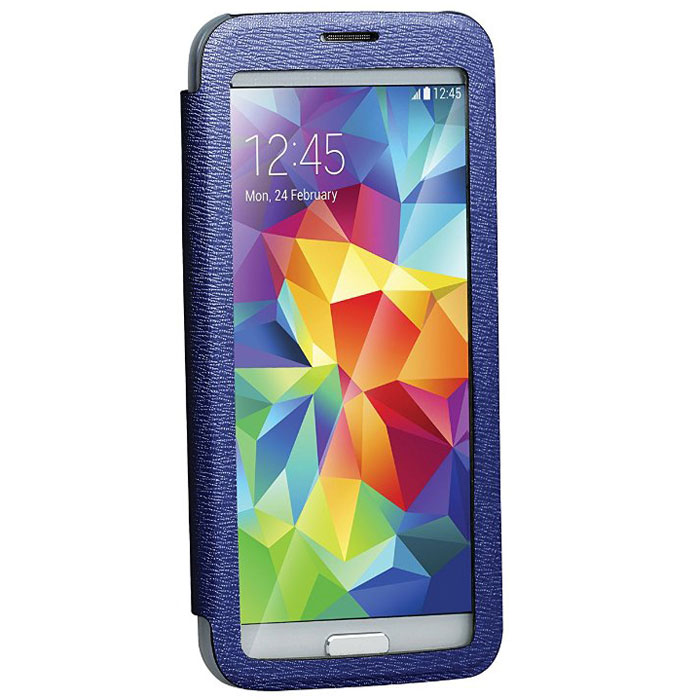 Promate Lucent-S5 чехол для Samsung Galaxy S5, Dark Blue00007911 Promate Lucent-S5 чехол для Samsung Galaxy S5, Dark Blue00007911Promate Lucent-S5- симпатичный стильный чехол с прозрачной флип-крышкой, которая позволяет наблюдать за экраном вашего Samsung Galaxy S5, при этом защищая смартфон от царапин и потертостей. Его дизайн специально разработан для Galaxy S5, что гарантирует максимально плотное прилегание смартфона к чехлу, при это обеспечивая полный доступ ко всем портам и кнопкам управления.