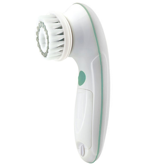 Набор для очищения кожи Touchbeauty AS-0759A, цвет: белыйAS-0759A Набор для очищения кожи Touchbeauty AS-0759A, цвет: белыйAS-0759ATouchbeauty AS-0759A - аппарат для чистки и массажа лица. В комплекте поставляются 3 насадки: латексный спонж, ультра-мягкая синтетическая щетка и щетка силиконовая. Устройство имеет мощный мотор и 2 скорости вращения для деликатного очищения и более глубокой чистки. Водонепроницаемый корпус стандарта IPX6 повышает удобство использования прибора и безопасность.Тип управления: электронноеПитание: 2 батарейки ААВибрационный массаж