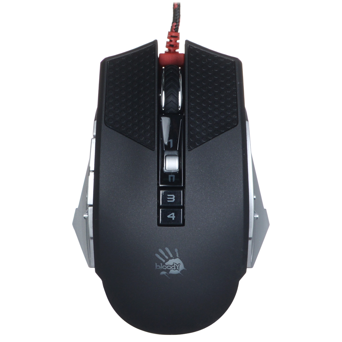 A4Tech Bloody Terminator TL60, Black Grey игровая мышь293576 A4Tech Bloody Terminator TL60, Black Grey игровая мышь293576Игровая компьютерная мышь A4Tech Bloody Terminator TL60 оснащена сенсором с разрешением 100-8200 dpi и имеет девять программируемых кнопок и колесо прокрутки. Устройство оснащено также ультрапрочными, легко скользящими по поверхности ножками и переключателем Omron. Световой индикатор подскажет о выборе режима оружия, а логотип Bloody подсвечивается тремя цветами. A4Tech Bloody Terminator TL60 оборудована 160 килобайтами встроенной памяти для хранения настроек, регулируемых с помощью фирменного программного обеспечения.