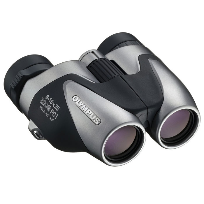 Olympus PCI Zoom 8-16x25 бинокль (с чехлом)17146 Olympus PCI Zoom 8-16x25 бинокль (с чехлом)17146Благодаря компактному дизайну, Olympus PCI Zoom 8-16x25 станет идеальным компаньоном для любителей путешествий. Многослойное покрытие линз гарантирует отличное качество изображения, а функция зума позволит приблизиться к наблюдаемому объекту. Призмы бинокля исполнены из специального стекла высочайшего качества Bak-4, что обеспечивает цветокорректную передачу изображений, а многослойное просветление линз гарантирует четкость и контраст наблюдаемых картинок. Это легкая компактная модель, идеально подходящая для наблюдений за быстродвижущимися объектами.Бинокль имеет набор всех необходимых функциональных особенностей: современный механизм центральной фокусировки - фокусировочный барабанчик позволит быстро подстроить фокус одновременно в обоих окулярах бинокля; регулируемое расстояние между половинками бинокля позволит подстроить прибор под индивидуальные особенности наблюдателя; возможность диоптрийной коррекции говорит о том, что людям, имеющим отклонения от норм зрения, будет комфортно вести наблюдения без очков.Olympus PCI Zoom 8-16x25 удобно лежит в руках, а мягкие резиновые вставки по бокам не дадут биноклю выскользнуть из влажных рук. Сам корпус изготовлен из прочного пластика, за счет чего бинокль имеет очень небольшой вес.