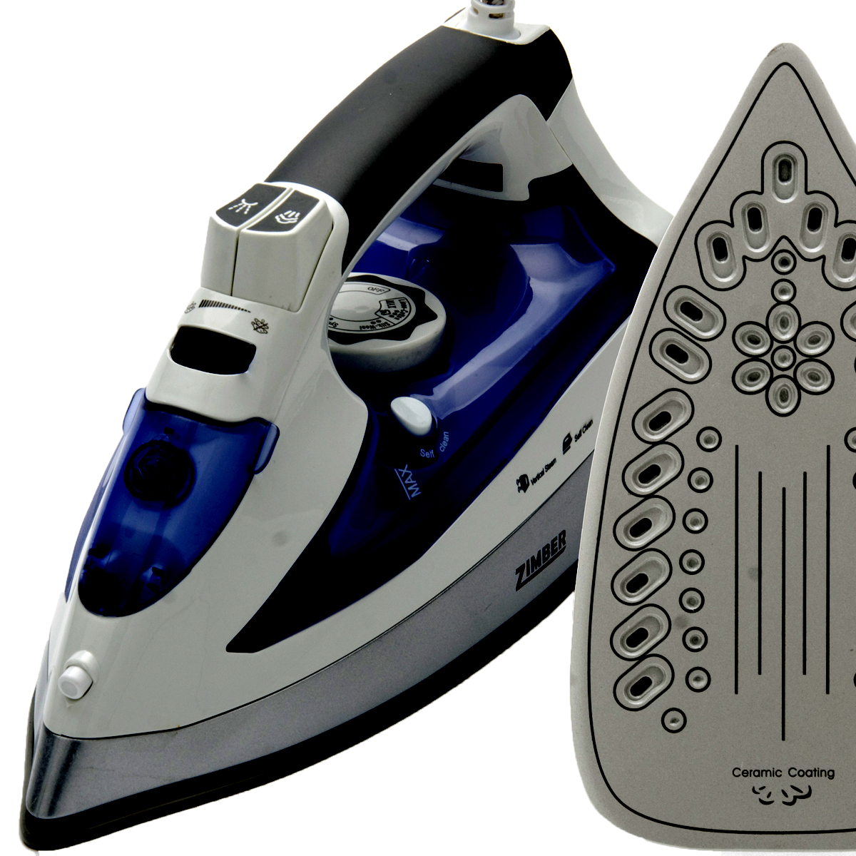 Zimber ZM-10885 утюгZM-10885 Zimber ZM-10885 утюгZM-10885Утюг Zimber ZM-10885 - удобная современная модель, благодаря которой ваша одежда всегда будет выглядеть аккуратно и опрятно. Утюг оснащен вместительным резервуаром для воды и способен выдавать мощную паровую струю, для более эффективного разглаживания различных тканей. Функция отпаривания позволяет с легкостью справиться даже с самыми капризными складками. Заостренный носик эффективно разглаживает ткань между пуговицами и швами. Керамическая подошва отлично скользит по тканям любого типа обеспечивая потрясающий эффект. Функция спрей обеспечивает равномерное смачивание ткани.