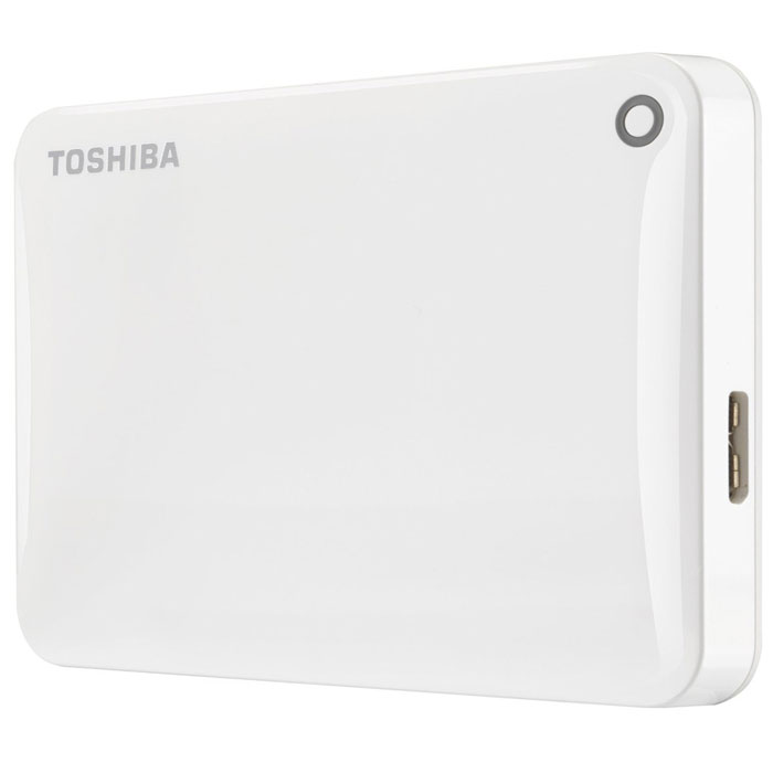 Toshiba Canvio Connect II 1TB, White внешний жесткий диск (HDTC810EW3AA)HDTC810EW3AA Toshiba Canvio Connect II 1TB, White внешний жесткий диск (HDTC810EW3AA)HDTC810EW3AAToshiba Canvio Connect II дает вам возможность быстро передавать файлы с интерфейсом USB 3.0 и хранить до 3 ТБ данных на внешнем жестком диске. Устройство полностью готово для работы с Microsoft Windows и не требует установки программного обеспечения, так что ничего не может быть удобнее для хранения всех ваших любимых файлов. В офисе или в дороге его классический дизайн будет всегда уместен. Более того, Toshiba Canvio Connect II позволяет подключаться также и к оборудованию с совместимостью USB 2.0.Этот внешний накопитель обеспечивает доступ к вашим файлам практически из любого места и с любого устройства. Toshiba Canvio Connect II может легко превратить ваш компьютер в облачный сервер благодаря предустановленному ПО для удаленного доступа (накопитель должен быть подключен к компьютеру и Wi-Fi). Помимо удаленного доступа это устройство предоставляет своему владельцу 10 ГБ дополнительного места в облачном сервисе. Программное обеспечение NTI Backup Now EZ обеспечивает удобное и надежное создание резервных копий и восстановление всех ваших папок, файлов и операционной системы.Canvio Connect II оборудован датчиком ударов, сигнал которого переводит головку жесткого диска в безопасное положение, за счет чего снижается риск повреждения носителя и потери данных при падении накопителя. Накопитель имеет уже установленный драйвер NTFS для Mac, поэтому вам не придется волноваться из-за типа вашего компьютера - просто подключите Canvio Connect II и получите доступ к вашим файлам.