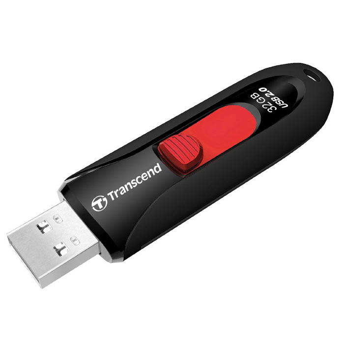 Transcend JetFlash 590 32GB, Black USB-накопительTS32GJF590K Transcend JetFlash 590 32GB, Black USB-накопительTS32GJF590KУдобный флэш-накопитель Transcend JetFlash 590 не имеет защитного колпачка, но, при этом, оснащен выдвигаемым USB-разъемом, помогающим уберечь его от возможных повреждений во время транспортировки. Чтобы спрятать или выдвинуть разъем, необходимо лишь нажать и сместить размещенный на корпусе устройства цветной ползунок. Благодаря высокоскоростному интерфейсу Hi-Speed USB 2.0 и большой емкости, накопители JetFlash 590 максимально упростят хранение, перенос и распространение любых цифровых файлов в дороге.