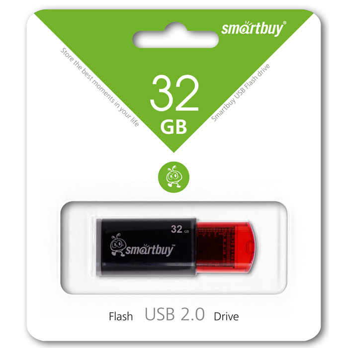 SmartBuy Click 32GB, Black USB-накопительSB32GBCl-K SmartBuy Click 32GB, Black USB-накопительSB32GBCl-KНакопитель Smartbuy Click может похвастаться ярким дизайном благодаря инновационному выдвижному USB- коннектору. Click имеет отполированную и приятную на ощупь поверхность.Инновационный выдвижной коннекторЭлегантный дизайн и приятная на ощупь отполированная поверхностьОтверстие для шнурка