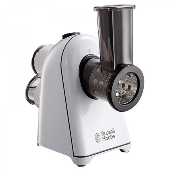 Russell Hobbs 20345-56 Aura овощерезка20345-56 Aura Russell Hobbs 20345-56 Aura овощерезка20345-56 AuraОвощерезка Aura обладает широким функционалом для различных кулинарных задач: будь то нарезка моркови и шинковка капусты для приготовления салата из шинкованной капусты или приготовление мелко нарезанных овощей для запеканки и гарниров или терка твердых сыров, такого как пармезан.Большой помощник на кухнеВы можете использовать режим пульс или постоянную скорость - все зависит от рецепта. Овощерезка обладает широким погружным жерлом (56 мм) для загрузки целого продукта без предварительной нарезки. Система хранения насадок позволит содержать прибор в крайне компактном состоянии.