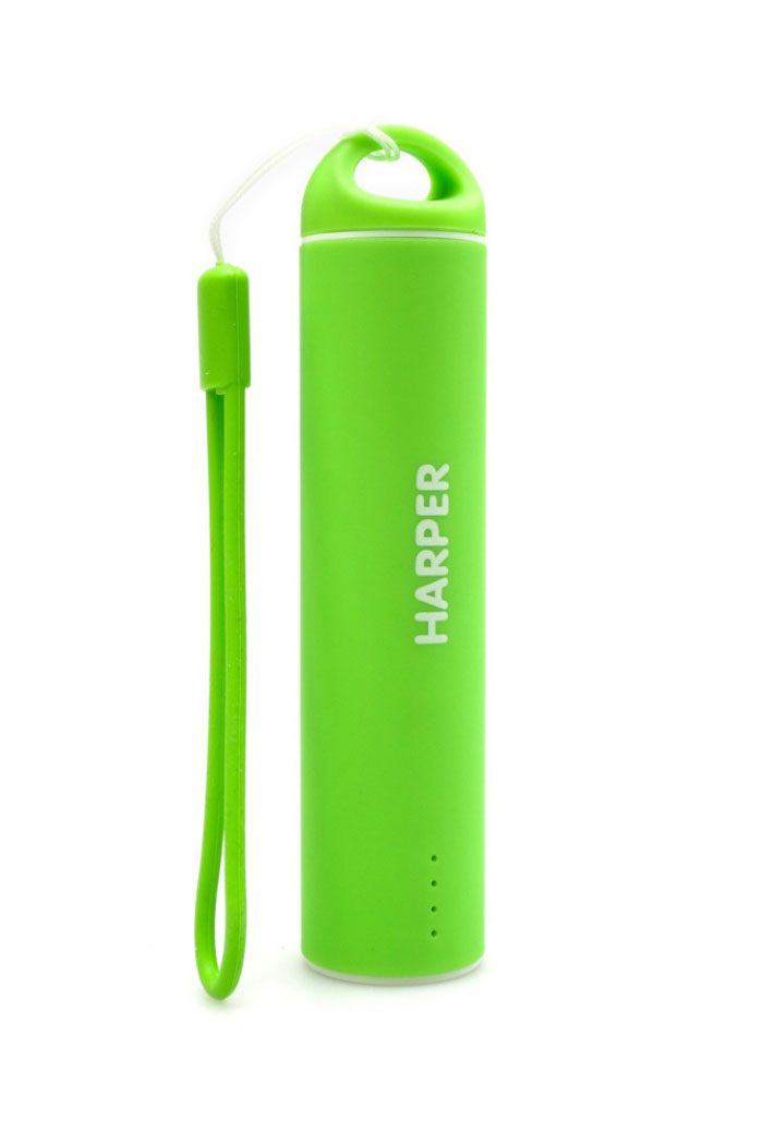 Harper PB-2602, Green внешний аккумуляторPB-2602 Green Harper PB-2602, Green внешний аккумуляторPB-2602 GreenБудь легким и ярким!Для молодых и энергичных представлен большой выбор вариантов дизайна и ярких цветов для активной жизни.Компактные размеры Harper PB-2602 позволяют без труда носить его как оригинальный аксессуар на сумке или рюкзаке. Размеры аккумулятора существенно меньше размеров стандартного смартфона. При этом, аккумулятор способен полностью зарядить мобильный телефон или смартфон.