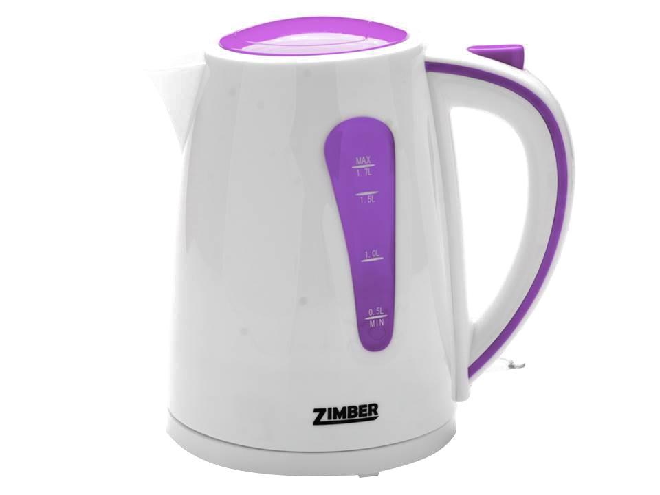 Zimber ZM-10843 электрический чайникZM-10843 Zimber ZM-10843 электрический чайникZM-10843Быстро вскипятить воду или поддерживать ее горячей в течение долгого времени поможет чайник Zimber. На рынке бытовой техники этот прибор пользуется неизменной популярностью благодаря высокому качеству, безопасности и удобству в использовании.Чайник оснащен скрытым нагревательным элементом, что очень удобно – он более долговечен, чем спираль, и не подвержен образованию накипи. Для безопасного использования в чайниках Zimberпредусмотрены функции автоматического отключения при отсутствии воды или открытии крышки, а также встроенная защита от перегрева.Яркие цвета несомненно порадуют и внесут краски в Вашу кухню!