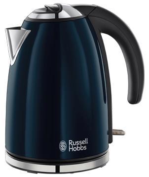 Russell Hobbs 18947-70 Colours, Royal Blue электрочайник18947-70 Russell Hobbs 18947-70 Colours, Royal Blue электрочайник18947-70Добавьте больше цвета на вашу кухню с чайником Colours Royal Blue. Стильный, изящный чайник, выполеннный в лакированном корпусе королевского синего цвета с полированными акцентами и тиснением логотипа Russell Hobbs безусловно добавит совеременную элегантность на вашу кухню.Объем 1.7 литра, приготовление до шести чашек, этого будет достаточно для всей семьи или офисной кухни. Поворотное основание 360° будет комфортным для пользования чайником левой или правой рукой. Встроенный отсек для хранения шнура избавит от лишних проводов и будет удобен при хранении чайника.