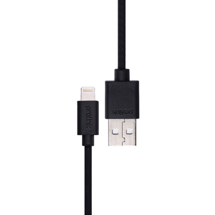 Prolink PB341, Black USB-кабель Apple Lightning (1 м)PB341BK Prolink PB341, Black USB-кабель Apple Lightning (1 м)PB341BKКабель Prolink PB341 создан для подключения iPhone, iPad или iPod с разъёмом Lightning к порту USB на компьютере для синхронизации и подзарядки, либо к адаптеру питания Apple USB для удобной подзарядки напрямую от розетки питания.В Prolink PB341 использованы оригинальные чипы, что позволяет гарантировать на 100% совместимость и работоспособность с оригинальными устройствами Apple. Применение меди в разъёмах, где происходит контакт и проводов OFC, позволяет на 30% улучшить передачу сигнала по сравнению со стандартными кабелями.Не смотря на столь малые размеры штекера с 8-ю контактами, подключение очень быстрое и надёжное благодаря симметричному расположению контактов с каждой стороны и закруглённым углам.