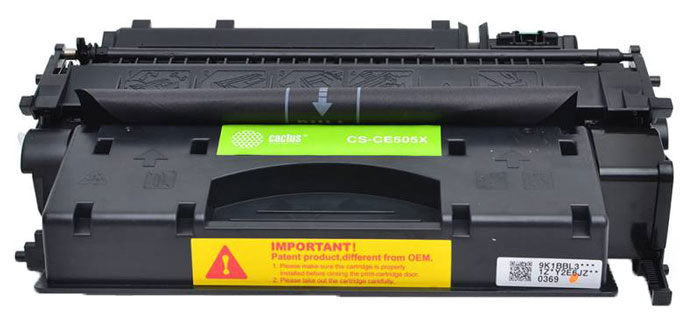 Cactus CS-CE505XS, Black тонер-картридж для HP LJ2055CS-CE505XS Cactus CS-CE505XS, Black тонер-картридж для HP LJ2055CS-CE505XSКартридж Cactus CS-CE505XS для лазерных принтеров HP.Расходные материалы Cactus для лазерной печати максимизируют характеристики принтера. Обеспечивают повышенную чёткость чёрного текста и плавность переходов оттенков серого цвета и полутонов, позволяют отображать мельчайшие детали изображения. Обеспечивают надежное качество печати.