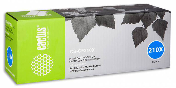 Cactus CS-CF210X, Black тонер-картридж для HP LaserJet Pro 200 M251/M276CS-CF210X Cactus CS-CF210X, Black тонер-картридж для HP LaserJet Pro 200 M251/M276CS-CF210XКартридж Cactus CS-CF210X для лазерных принтеров HP.Расходные материалы Cactus для лазерной печати максимизируют характеристики принтера. Обеспечивают повышенную чёткость чёрного текста и плавность переходов оттенков серого цвета и полутонов, позволяют отображать мельчайшие детали изображения. Обеспечивают надежное качество печати.