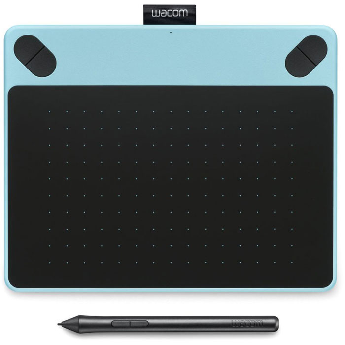 Wacom Intuos Draw Pen S, Blue графический планшет (CTL-490DB-N)CTL-490DB-N Wacom Intuos Draw Pen S, Blue графический планшет (CTL-490DB-N)CTL-490DB-NВы новичок и только ищете свой собственный стиль? Intuos Draw помогает творить с удовольствием. С легкостью рисовать, раскрашивать и редактировать – все это благодаря графическому планшету. Всё необходимое для художника – в одном инструменте. Если вы готовы творить, Intuos Draw – это идеальный помощник на первом этапе.С помощью Intuos вы можете показать свое произведение всему миру. Опубликуйте произведение в сети, распечатайте его на бумаге или холсте, чтобы продемонстрировать его разными способами.Для загрузки доступна программа ArtRage LiteНаконечник пера чувствителен к 1024 уровням нажимаМаксимальная высота считывания пера: 16 ммЭргономичное перо без батареек с двумя кнопкамиИмитирующая бумагу поверхность планшета с соотношением сторон 16:10Зеркально-симметричный дизайн планшета – для работы и правшей и левшейЧетыре программируемые клавиши ExpressKeys для быстрого вызова функцийСпециальный держатель для его удобного хранения пераПростое подключение через USB-портВозможность подключения к компьютеру беспроводным способом с аксессуаром Wireless Kit (приобретается отдельно)