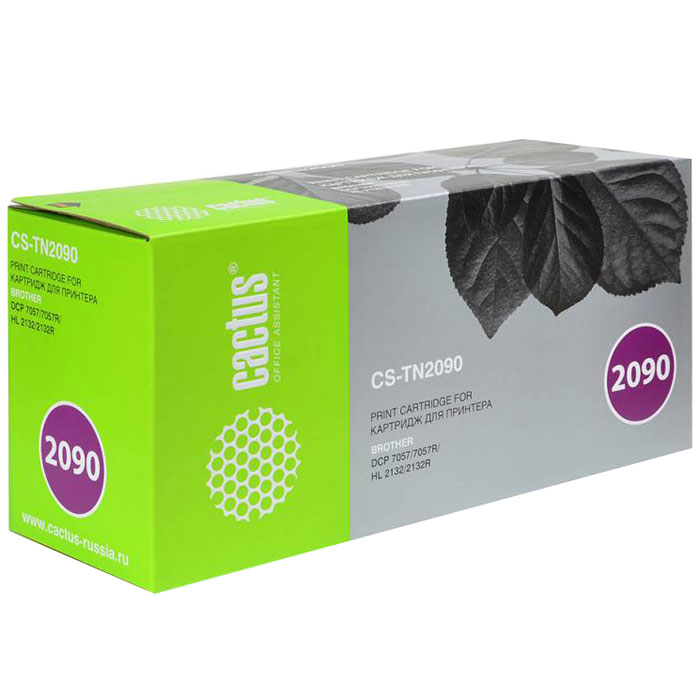 Cactus CS-TN2090, Black тонер-картридж для Brother DCP-7057CS-TN2090 Cactus CS-TN2090, Black тонер-картридж для Brother DCP-7057CS-TN2090Картридж Cactus CS-TN2090 для лазерных принтеров Brother.Расходные материалы Cactus для лазерной печати максимизируют характеристики принтера. Обеспечивают повышенную чёткость чёрного текста и плавность переходов оттенков серого цвета и полутонов, позволяют отображать мельчайшие детали изображения. Обеспечивают надежное качество печати.