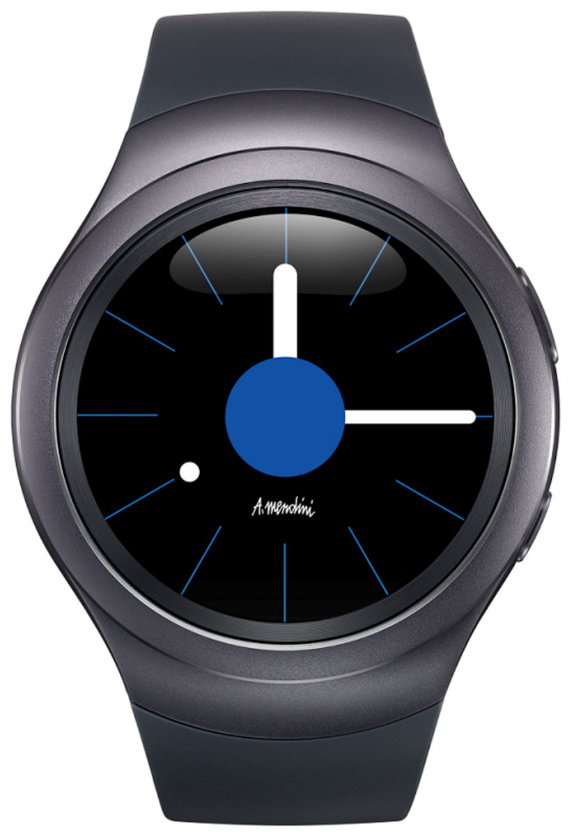 Samsung Gear S2 (SM-R720), Black смарт-часыSM-R7200ZKASER Samsung Gear S2 (SM-R720), Black смарт-часыSM-R7200ZKASERЭлегантные и стильные часы Samsung Gear S2 с прочным корпусом из нержавеющей стали идеально облегают запястье. Вы сможете легко менять циферблат и браслеты, чтобы выглядеть безупречно в любойситуации.Благодаря творческому союзу Samsung с Алессандро Мендини дизайн Samsung Gear S2 воплощает вкус, стиль и чувство цвета великого мастера. В широком ассортименте циферблатов и браслетов вы обязательно найдете те, которые подчеркнут ваш безупречный стиль. Все самые нужные функции смартфона активируются на Gear S2 простыми движениями. Поворачивая рамку, просматривайте длинные письма, увеличивайте карту и переходите к новой композиции. Теперь любой поворот — всегда к лучшему!Samsung Gear S2поможет вам заботиться о своем здоровье. Отслеживайте ежедневную активность, сердечный ритм и потребление воды и кофеина. Подбадривающие сообщения позволят достичь новых высот. Будьте в курсе дел, оставайтесь в форме и даже покупайте кофе с помощью Gear S2. А для подзарядки просто положите устройство на беспроводную зарядную станцию.Широкий ассортимент великолепных приложений для часов Samsung Gear S2сделает их еще удобнее. Короткие пробежки, долгие путешествия и безопасность вашего дома — теперь все под контролем. Теперь ваша любимая музыка всегда с вами! Вы сможете хранить до 300 композиций, без труда синхронизируя их со смартфоном — даже если вы собрались на пробежку и оставили его дома. Все, что вам нужно, — это Gear S2 и Bluetooth-наушники Level U.Дисплей 1.2 дюйма, 302 ppiTizen OSЧипсет Exynos 3250, двухъядерный процессорОперативная память: 512 МБЗащита от пыли и воды: IP68Приложения S Health, Nike+ RunningГолосовой набор с помощью S VoiceNFCБеспроводная зарядкаВремя зарядки – около 2 часов, время работы – около 2-3 дней