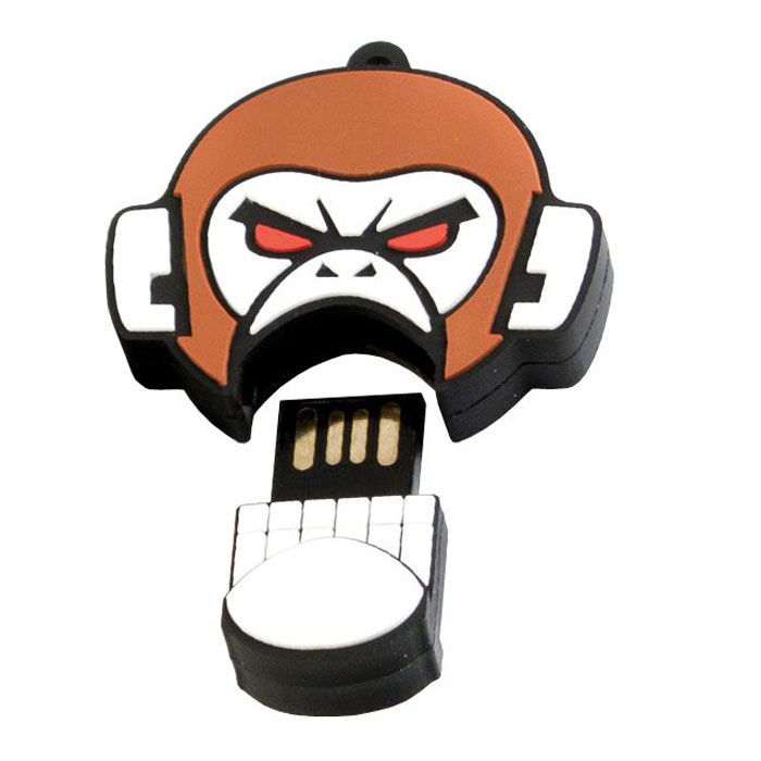 USBSOUVENIR Evil Monkey 64GB, White Brown USB-накопительAP-EVILMONKEY-64GB-WB USBSOUVENIR Evil Monkey 64GB, White Brown USB-накопительAP-EVILMONKEY-64GB-WBФлеш-накопитель USBSOUVENIR Evil Monkey имеет весьма нестандартный дизайн. Накопитель ударопрочный и защищен резиновым корпусом, а высокая пропускная способность и поддержка различных операционных систем делают его незаменимым. USBSOUVENIR Evil Monkey - отличный выбор современного творческого человека, который любит яркие и нестандартные вещи.