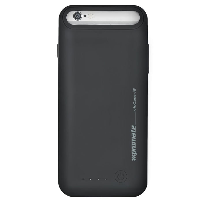 Promate vioCase-i6, Black аккумулятор-чехол для iPhone 600008396 Promate vioCase-i6, Black аккумулятор-чехол для iPhone 600008396Promate vioCase станет для вас не заменимым помощником. С ним емкость и рабочее время вашего iPhone 6 увеличится как минимум в двое, что поможет вам всегда оставаться на связи и чувствовать себя уверенно. Чехол-аккумулятор изготовлен с учетом всех технологических портов и клавиш управления вашего смартфона и не помешает не одной из функций предусмотренных заводом изготовителем. Он изящный и технологичный, удобный и не заменимый.
