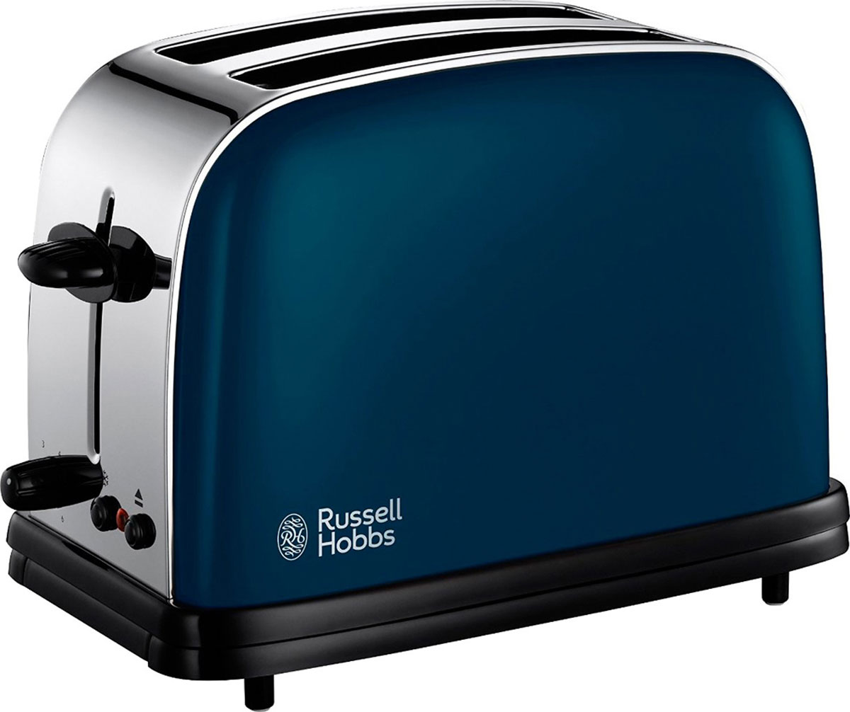 Russell Hobbs 18958-56 тостер18958-56 Russell Hobbs 18958-56 тостер18958-56Тостер Russell Hobbs 18958-56 выполнен в современном дизайне, что добавит стиля и изысканности как современному, так и традиционному кухонному интерьеру. Его широкие слоты с легкостью поджарят ломтики различной толщины в зависимости от ваших предпочтений: простой хлеб, багеты или булочки.Тостер Russell Hobbs 18958-56 обладает функциями разморозки и отмены текущей программы приготовления. Входящая в комплект решетка для разогрева поможет подогреть булочки или круассаны. Съемный поддон для крошек сделает процесс приготовления аккуратным и без лишних крошек на рабочей поверхности.