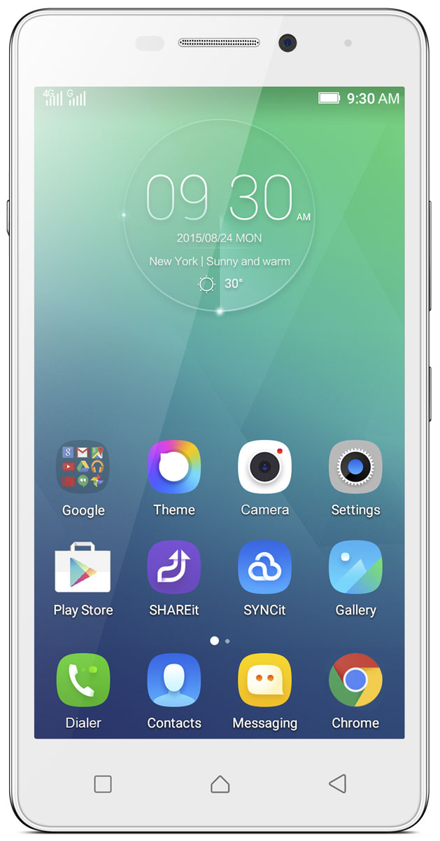 Lenovo Vibe P1m, WhitePA1G0001RU Lenovo Vibe P1m, WhitePA1G0001RUКруглосуточная работа от аккумулятора Оснащенный аккумулятором 4000 мАч с длительным временем автономной работы Lenovo Vibe P1m превосходно впишется в вашу насыщенную жизнь. Проводите ли вы все время в социальных сетях, не представляете свою жизнь без игр или же просто любите пообщаться, этот смартфон не вызовет у вас нареканий. Покрытие с функцией защиты от брызгLenovo Vibe P1m - прекрасный выбор для активного образа жизни. Технология нанопокрытия для защиты от брызг защитит ваш телефон от постоянных брызг и капель воды. Это также в разы повышает надежность устройства. Гидрофобный слой обладает превосходный непроницаемостью, защищая устройство от влаги и коррозии.Быстрая зарядка и энергосбережениеЕсли у Lenovo Vibe P1m вдруг разрядится, функция быстрой зарядки подарит вам до 4 часов в режиме разговора всего за 15 минут заряда аккумулятора. Кроме того, OneKey Power Saver удвоит срок работы вашего аккумулятора по одному щелчку.Яркий дисплейЧеткий 5-дюймовый HD-дисплей с матрицей IPS (1280 х 720) позволит вам наслаждаться изображениями с высоким разрешением, играми и видео в превосходном качестве. Благодаря использованию технологии IPS Lenovo Vibe P1m обеспечивает широкий угол обзора, идеально подходящий для использования экрана вместе с друзьями.Возможность подзарядки других устройств через USB-кабель On-the-GoБлагодаря технологии USB On-the-Go вы можете заряжать другие устройства от емкого аккумулятора Lenovo Vibe P1m, а также обмениваться данными.Android™ 5.1 LollipopОперационная система Android 5.1 Lollipop включает в себя множество новых функций, новый дизайн и многочисленные улучшения. Это значит, что она работает быстрее, эффективнее и меньше расходует заряд аккумулятора. Она также отлично работает со всеми вашими любимыми приложениями Google.Высокоскоростное подключение 4GVibe P1m поддерживает высокоскоростные сети LTE (4G), обеспечивающие быструю передачу данных. Это поможет в полной мере раскрыть возможности веб-серфинга, приложений и игр.Четкие снимки и селфиВоьмимегапиксельная задняя камера Vibe P1m позволит вам запечатлеть любые моменты вашей жизни как днем, так и ночью. Более того, пятимегапиксельная фронтальная камера обеспечит вам превосходное качество видеозвонков.Расширяемая система храненияС картой microSD вы сможете увеличить встроенную память еще на 32 ГБ, что обеспечит достаточно места для хранения всех ваших фотографий, видео и музыки.Встроенные приложенияРасширьте свои возможности благодаря предустановленным приложениям SHREit и CLONEit, которые позволяют быстро обмениваться данными между смартфонами и другими устройствами без подключения к Интернету или Wi-Fi. Вы также сможете работать продуктивнее с такими приложениями, как Evernote и Kingsoft Office.Исключительная производительность Четырехъядерный 64-битный процессор MediaTek 1 ГГц модели Lenovo Vibe P1m обеспечивает оптимальное сочетание производительности и мощности. 2 ГБ и последняя версия ОС Android позволят смартфону работать невероятно плавно.Поддержка двух SIM-картДва номера в одном смартфоне - отличный выбор, если вы желаете разделить бизнес и развлечения или путешествуете за границей. Возможность использовать две SIM-карты также позволяет сэкономить, просто переключаясь между провайдерами связи.Телефон сертифицирован Ростест и имеет русифицированный интерфейс меню, а также Руководство пользователя.