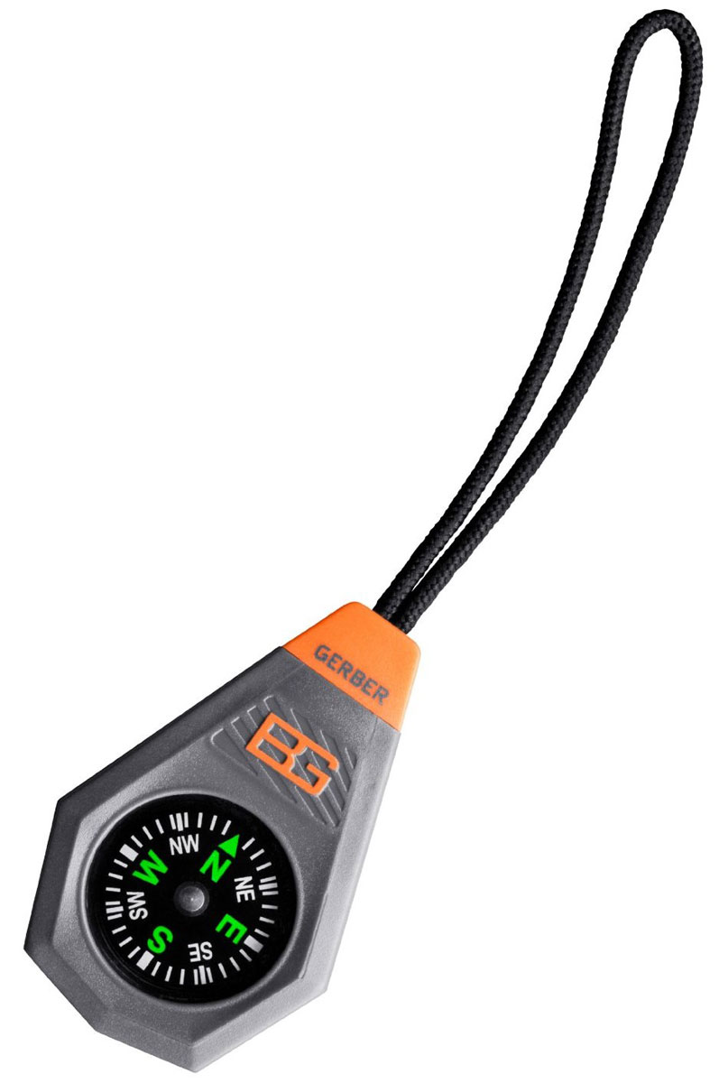 Компас Gerber Compact31-001777 Компас Gerber Compact31-001777Один из атрибутов настоящего туриста - это компас. И с этим ничего не может сделать даже повальное увлечение GPS и ГЛОНАСС. Использовать достижения технического прогресса нужно, но не следует чрезмерно от них зависеть - карта и компас работают без спутников и батареек.Компас Gerber Compact - это современный спутник туриста, разработанный в Gerber совместно с известным выживальщиком Bear Grylls.Легкий и прочный пластиковый корпус, оригинальный и удобный дизайн - этот компас будет достойным спутником в походе. Чтобы с ним было удобнее обращаться, предусмотрен шнур, с помощью которого компас можно повесить на шею. Если шнур не нужен - он может быть убран вовнутрь корпуса.