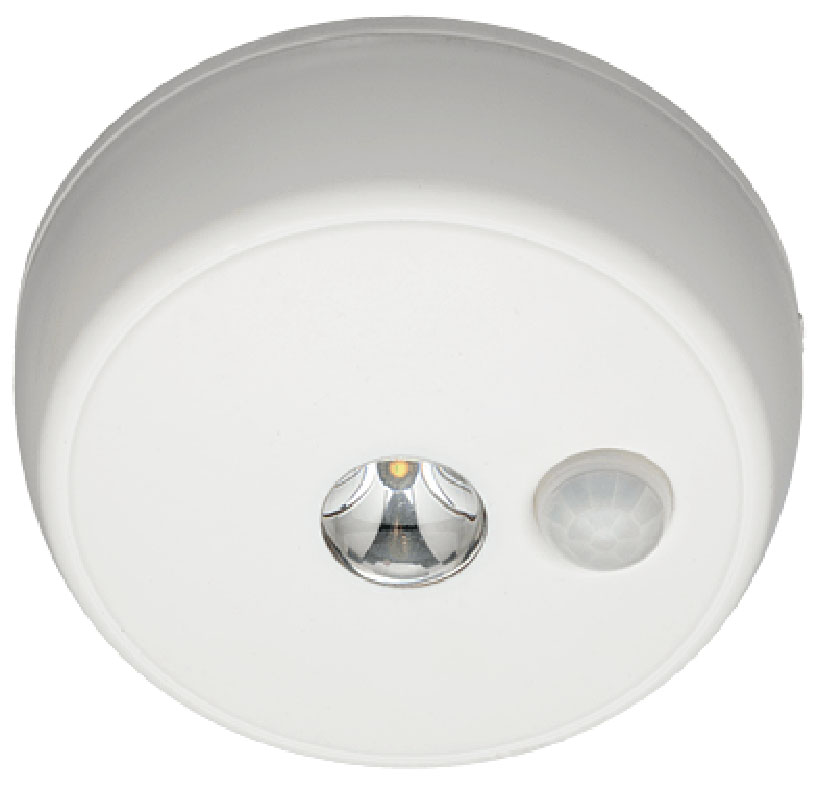 Светильник MrBeams MB980, беспроводной, с датчиками движения и освещенности, LED светильник, потолочный, 100 люмен, белый, 4 х СMB980 Светильник MrBeams MB980, беспроводной, с датчиками движения и освещенности, LED светильник, потолочный, 100 люмен, белый, 4 х СMB980Беспроводной LED светильник с датчиками движения и освещенности Варианты применения: для использования внутри помещения и на улице. Подсветка в любом нужном месте - кладовка, подвал, гардеробная, ванная, мансарда, чердак, беседка. Яркость: 100 люмен, Цвет Белый (3500K)Площадь освещения: 24,2 кв. метраДатчик движения: дистанция срабатывания: 3- 6 метров Датчик освещенности: активация работы светильника только в темнотеТаймер отключения при отсутствии движения: 30 секунд.Время работы на одном комплекте батареек: 1 год работы ежедневного типового использования или до 35 часов непрерывной работыПитание: 4 щелочные батарейки типа С (1.5 В) Простота монтажа/демонтажа: Крепление саморезами (в комплекте).Безопасность: Отсутствие электрической проводки, корпус защищен от случайного проникновения маленьких детей.Надежность: срок службы LED до 30000 часов. Высококачественный пластик с защитой от ультрафиолетовых лучей – не выгорает под солнцем.Размеры (Ш*В*Г): 12,7 * 12,7 * 3,8 смВес: 29 г (без батареек)