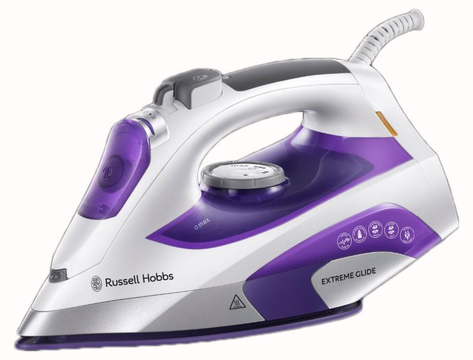 Russell Hobbs 21530-56 Еxtreme Glide утюг21530-56 Russell Hobbs 21530-56 Еxtreme Glide утюг21530-56С инновационным утюгом Еxtreme Glide самый рутинный процесс глажения станет как никогда легким. Антипригарное керамическое покрытие подошвы обеспечивает на 55% более легкое скольжение, а турмалин в составе покрытия снижает электростатическое напряжение во время глажения, предотвращая образование складок. Сочетание такой эффективной керамической подошвы с высокой мощностью производительности пара обеспечивает превосходный результат глажения.Функция мощного вертикального отпаривания идеальна для освежения одежды прямо на вешалке, для разглаживания гардин и драпировки в отделке мебели. Разнообразные настройки мощности подачи пара позволят вам контролировать уровень парообразования при глажении различных типов тканей.Мощность 2400 Вт, ультрагладкая керамическая подошва с антипригарным покрытием, предотвращающим электростатику, не оставят на ваших вещах ни следа даже от самой сложной складки. Клиновидный носик подошвы позволяет прогладить даже самые узкие и труднодоступные участки одежды такие как, например, вокруг пуговиц, что обеспечит профессиональный результат глажения в домашних условиях.