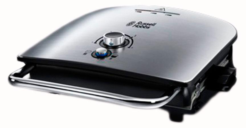 Russell Hobbs 22160-56 электрогриль22160-56 Russell Hobbs 22160-56 электрогриль22160-56Универсальный семейный гриль Russell Hobbs с функцией плавления - идеальное решение для приготовления быстрой и при этом полезной еды. Нижняя нагревающаяся пластина гриля сконструирована таким образом, чтобы выводить излишний жир в специальный съемный поддон, снижая содержание вредных жиров в продукте на 42%.Гриль отлично подходит для приготовления еды и закусок для всей вашей семьи, так как вмещает на своих пластинах до 5 порций одновременно. Кроме того, прибор идеален для приготовления таких нежных продуктов, как, например, рыба, которую лучше зажаривать, не зажимая между пластинами.Функция плавления в гриле Russell Hobbs позволяет готовить вкуснейшую открытую пиццу или сэндвич с сырным топпингом, обеспечивая образование аппетитной румяной сырной корочки.