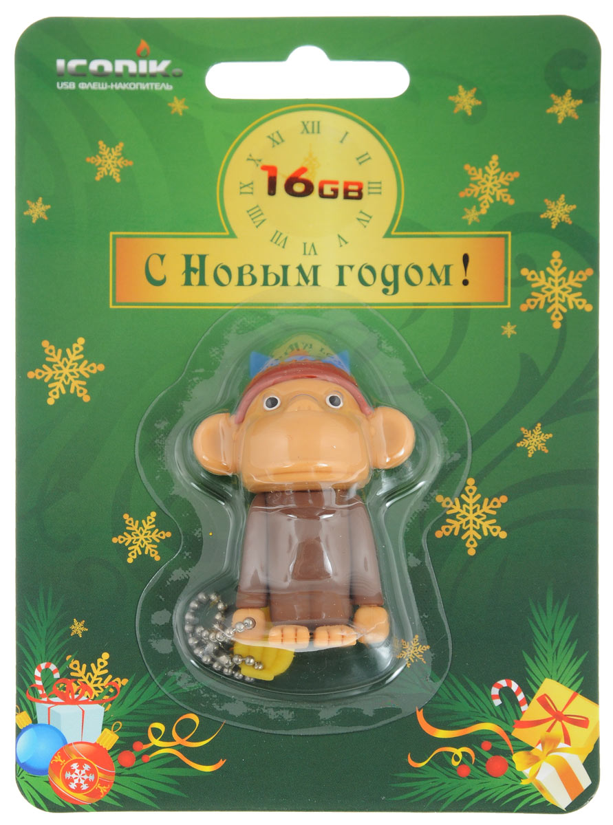Iconik Обезьяна 16GB USB-накопительRB-MONKEY-16GB Iconik Обезьяна 16GB USB-накопительRB-MONKEY-16GBФлеш-накопитель Iconik выполнен в виде обезьяны. Накопитель ударопрочный и защищен резиновым корпусом, а высокая пропускная способность и поддержка различных операционных систем делают его незаменимым. Iconik Обезьяна - отличный выбор современного творческого человека, который любит яркие и нестандартные вещи.