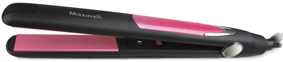 Maxwell MW-2208(BK) выпрямитель для волосMW-2208(BK) Maxwell MW-2208(BK) выпрямитель для волосMW-2208(BK)Быстро привести волосы в порядок, без проблем справиться с вьющимися локонами вам поможет выпрямитель для волос Maxwell MW-2208. Он максимально удобен в использовании и абсолютно безопасен для ваших волос.Если вы не можете справиться с вьющимися локонами, если вы хотите добиться идеальной гладкости волос, то вам необходимо приобрести выпрямитель для волос Maxwell MW-2208. Стильный дизайн модели дополняется высоким качеством и надежностью. Керамические пластины не нагреваются до такой температуры, которая может повредить структуру волоса. Более того, наличие терморегулятора позволяет контролировать температуру нагрева пластин. Это дает возможность укладывать абсолютно любые волосы, даже тонкие.Maxwell MW-2208 максимально удобен в использовании. Эргономичная ручка хорошо ложится в руке, а плавающие пластины не заламывают волосы. Кнопки управления находятся в удобном месте. О рабочем состоянии выпрямителя говорит светящийся индикатор на корпусе. Устройство всегда предупредит, когда оно будет готово к работе. Для нагрева пластин требуется минимум времени, а когда можно приступать к укладке, вы узнаете благодаря индикатору.Размер пластин: 90 х 25 мм