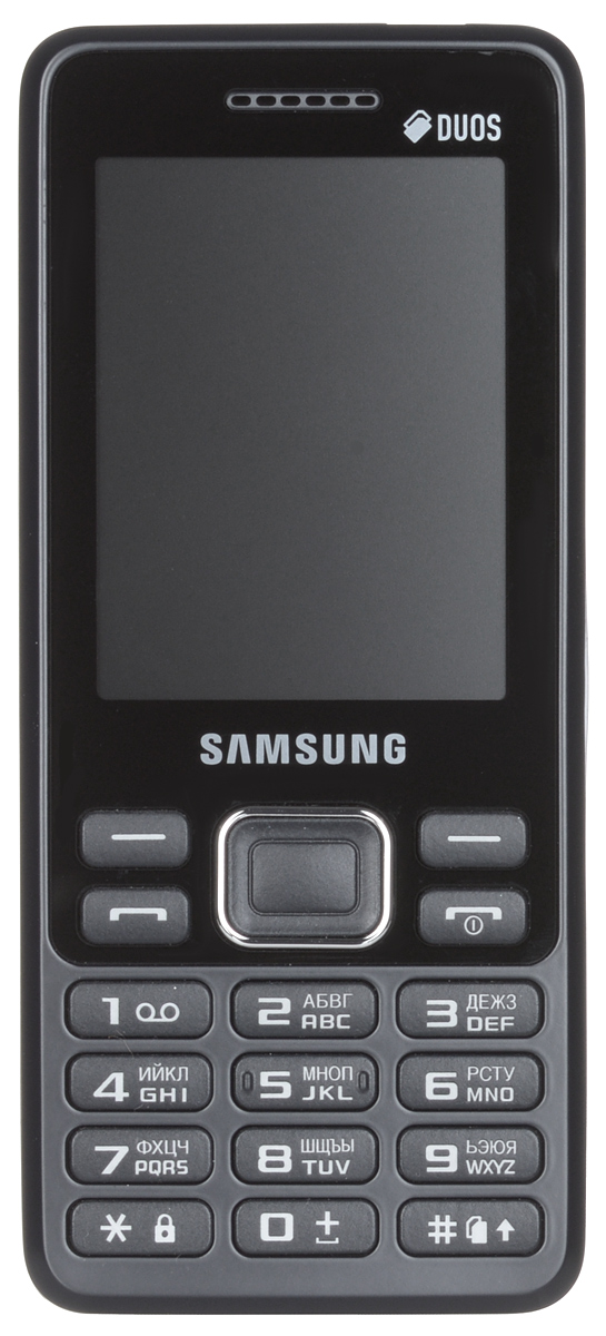 Samsung SM-B350E, Blue BlackSM-B350EBKASER Samsung SM-B350E, Blue BlackSM-B350EBKASERSamsung SM-B350E - классический моноблок, который легко помещается кармане и удобно лежит в руке. Эргономичная модель комфортно ощущается в ладони, а стильные элементы дизайна привлекают внимание окружающих.Данная модель оснащена 2,4-дюймовым дисплеем, который делает комфортным просмотр фото, чтение сообщений и использование других функций устройства. В поездке всегда можно окунуться в мир музыки, включив встроенный плеер или FM-радио. К тому же стандартный аудиоразъем 3.5 мм подойдет практически для любых наушников.Samsung SM-B350E поддерживает работу с двумя SIM-картами в режиме ожидания, за счет чего он может использоваться в качестве личного и рабочего одновременно. Кроме того, наличие двух карт позволяет эффективно управлять тарифами различных мобильных операторов, уменьшая уровень расходов.Телефон сертифицирован Ростест и имеет русифицированную клавиатуру, меню и Руководство пользователя.