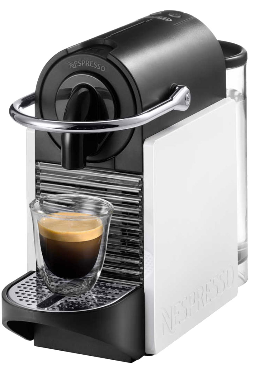 DeLonghi Nespresso Pixie Clips EN 126 капсульная кофемашинаEN 126 DeLonghi Nespresso Pixie Clips EN 126 капсульная кофемашинаEN 126Кофемашина DeLonghi Nespresso Pixie Clips EN 126 со сменными боковыми панелями позволит менять дизайн согласно личным предпочтениям и последним модным трендам, и создавать свой собственный стиль.Новый компактный заварочный механизмВремя прогрева 25-30 секПодсветка контейнера для капсул в ретро-стилеАвтоматическое и программируемое количество воды на порциюРегулируемый поддон для капель для установки кофейных чашек и кофейных бокалов для латте-макиатоЭнергосберегающий режимНастройки: 40 мл для эспрессо и 110 мл для лунгоКнопки включения/выключения и количества воды на порциюУдобная система установки капсулАвтоматический выброс капсулКонтейнер для использованных капсул (10 штук)