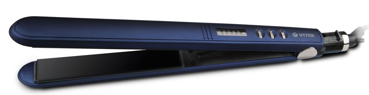 Vitek VT-2315(B) выпрямитель для волосVT-2315(B) Vitek VT-2315(B) выпрямитель для волосVT-2315(B)Даже самые непослушные пряди волос можно идеально выпрямить, если воспользоваться выпрямителем для волос Vitek VT-2315(B). Качественное покрытие пластин, легкое управление, блокировка ручки, изменение температуры нагрева в зависимости от типа волос – это лишь те незначительные преимущества, которые характерны для модели VT-2315(B).Блокировка ручкиВремя нагрева: 30 секДисплей: LED индикацияРазмер пластин: 120 мм х 20 ммРегулировка температуры: 140-220 °CТехнология PTC HeatingТехнология Straight&Curl