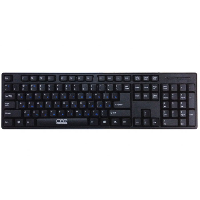 CBR KB 106 клавиатураKB 106 CBR KB 106 клавиатураKB 106Клавиатура CBR KB 106 имеет классический дизайн корпуса, традиционный набор клавиш, стандартную раскладку, классическую конструкцию крупных клавиш,которые придутся по вкусу консервативным пользователям. Для удобства работы предусмотрены выдвигающиеся ножки, обеспечивающие оптимальный наклон корпуса устройства относительно поверхности стола.