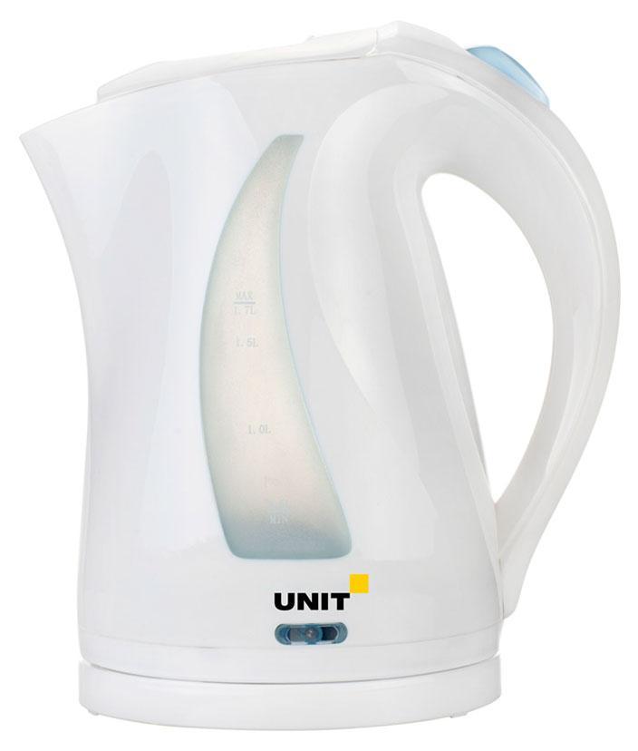 Unit UEK-243, White электрический чайникUEK-243 белый Unit UEK-243, White электрический чайникUEK-243 белыйБлагодаря объему 1.7 л, чайник UNIT UEK-243 позволит Вам разделить радость чаепития вместе с большой компанией или в кругу близких. Индикатор уровня воды облегчит Вам необходимость измерять нужное количество воды. После закипания чайник отключается автоматически, что позволяет Вам существенно сэкономить на электроэнергии. Существенным преимуществом скрытого нагревательного элемента, установленного в чайник, является то, что чайник намного удобнее мыть, накипь отходит от стенок и дна быстро и легко. Защиту от накипи обеспечит фильтр, встроенный в чайник. Благодаря ему накипь не попадает Вам в кружку, после чего Вы с легкостью можете промыть фильтр, не заменяя его на новый. Вместе с чайником UNIT UEK-243 Вы убедитесь, насколько легко проводить уютные вечера и званые чаепития. Сдержанный черный цвет добавит Вашей кухне стиля и грациозности.