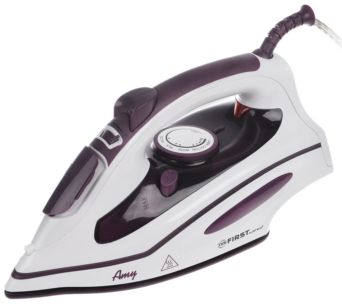 First FA-5628-4, Purple утюгFA-5628-4Purple First FA-5628-4, Purple утюгFA-5628-4PurpleFirst FA-5628-4 - мощный паровой утюг, который предназначен для глажки одежды, а также подходит для чистки и стерилизации. Прибор отличается приятным внешним видом, простотой использования, безопасностью, и высокой эффективностью.Данную модель можно использовать в различных условиях, включая дом, магазин одежды. гостиницу или салон тканей. Им можно гладить одежду из различных тканей, в особенности из шелка, синтетических волокон, шерсти, хлопка и других материалов, не повреждая ее. Благодаря мощной регулируемой подаче пара можно добиться того же эффекта, как при профессиональной глажке.Для использования с водопроводной водойПрорезиненная рукояткаКонтрольный индикаторОкошко уровня водыФункция очистки от накипиРегулировка температуры